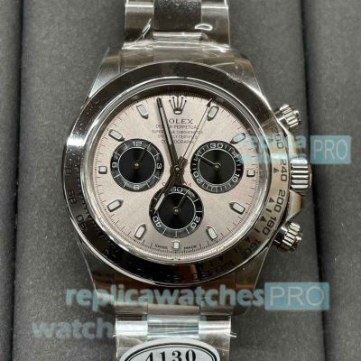 Clean Factory Replica Rolex Daytona Grey Dial Men 40MM Siwss 4130 Watch
